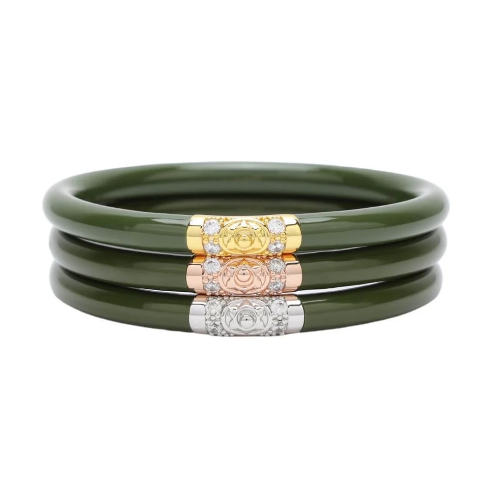 Budha Girl JADE THREE KINGS ALL WEATHER BANGLES
